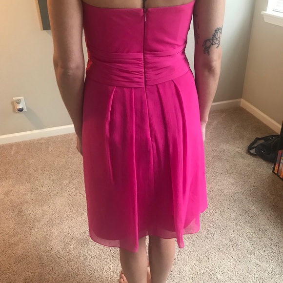 David’s Bridal pink bridesmaid dress - Picture 2 of 2
